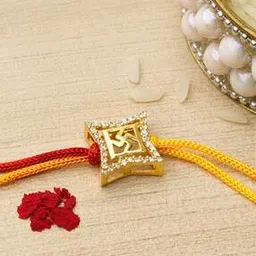 giva Gold-Plated Divine Swastik Rakhi Cum Pendant-picture-29
