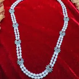arte Women Sterling Silver Marcasite & Pearl Necklace-picture-13