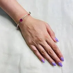 arte Women Sterling Silver Stone-Studded Bangle-picture-48