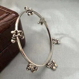 arte Women Sterling Silver Ghungroo Bangle-picture-40