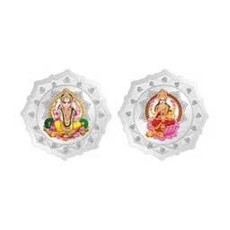 kundan Pure Silver Ganesha & Lakshmi Coins-picture-19