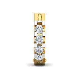 kuberbox Yellow Gold Dainty Diamond-Studded Nosering-picture-46