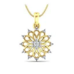 kuberbox Yellow Gold Diamond Kitrino Pendant-picture-52