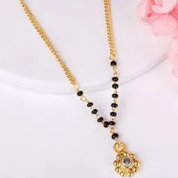 Sterling Silver Gold-Plated Floral Affair Mangalsutra-image-74