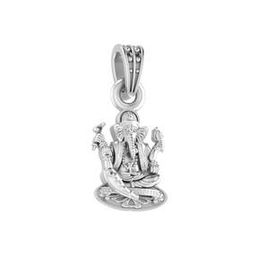 akshat sapphire Sterling Silver Ganesh Ji Pendant with Chain-picture-42