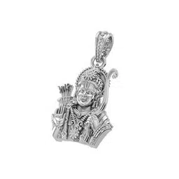 akshat sapphire Sterling Silver Ram Pendant with Chain-picture-38