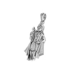 akshat sapphire Sterling Silver Kartikeya Pendant with Chain-picture-27