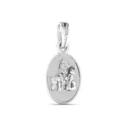 akshat sapphire Sterling Silver Hanuman Pendant with Chain-picture-15
