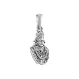 akshat sapphire Sterling Silver Baba Khatu Shyam Pendant with Chain-picture-10