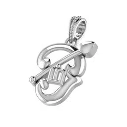 akshat sapphire Sterling Silver Kartikeya Pendant with Chain-picture-42