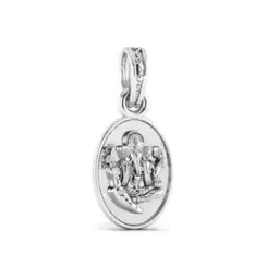 akshat sapphire Sterling Silver Lord Kartikeya Pendant with Chain-picture-29