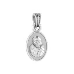 akshat sapphire Sterling Silver Sai Baba Pendant with Chain-picture-47