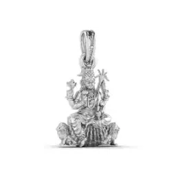 akshat sapphire Sterling Silver Goddess Kamakshi Devi Pendant with Chain-picture-23