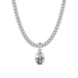 akshat sapphire Sterling Silver Sai Baba Pendant with Chain-picture-34