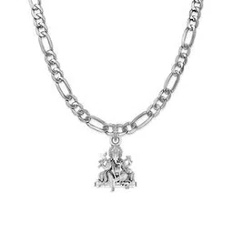 akshat sapphire Sterling Silver Hanuman Pendant with Chain-picture-38