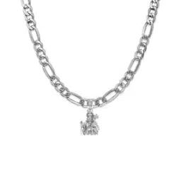 akshat sapphire Sterling Silver Hanuman Pendant with Chain-picture-19