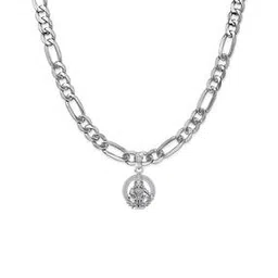 akshat sapphire Sterling Silver Ayyappa Pendant with Chain-picture-42
