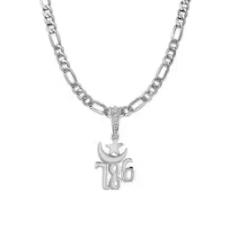 akshat sapphire Sterling Silver 786 Pendant with Chain-picture-49