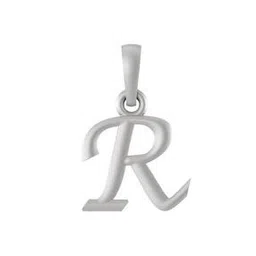 akshat sapphire Sterling Silver Name Alphabet Pendant-picture-50