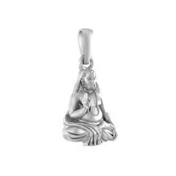 akshat sapphire Silver Raghavendra Swamy Pendant-picture-19