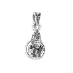 akshat sapphire Sterling Silver God Shree Sai Baba Pendant with Chain-picture-39