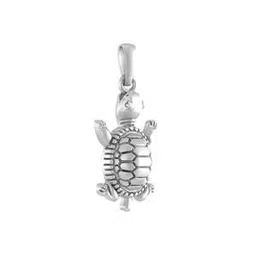 akshat sapphire Sterling Silver Tortoise Pendant with Chain-picture-51