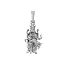 akshat sapphire Pure Silver Mansa Devi Ji chain Pendant-picture-28