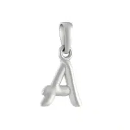 akshat sapphire Pure Silver Name alphabet chain pendant-picture-29