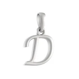 akshat sapphire Sterling Silver Name Alphabet Pendant-picture-43