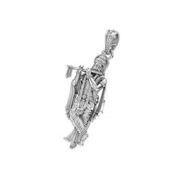 akshat sapphire Sterling Silver God Krishna Pendant with Chain-picture-35
