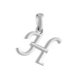 akshat sapphire Sterling Silver Alphabet Pendant with Chain-picture-25