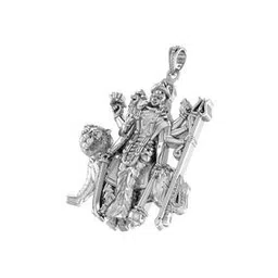 akshat sapphire Sterling Silver Goddess Durga Maa Pendant with Chain-picture-47