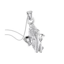 akshat sapphire Sterling Silver God Ganesh Pendant with Chain-picture-27