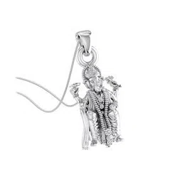 akshat sapphire Sterling Silver God Ganesh Pendant with Chain-picture-29