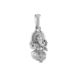 akshat sapphire Sterling Silver God Ganesh Pendant with Chain-picture-28