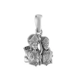 akshat sapphire Silver God Ram Sita ji Chain Pendant-picture-26