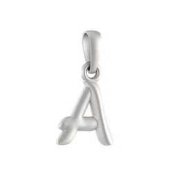 akshat sapphire Sterling Silver A- Alphabet Pendant-picture-12