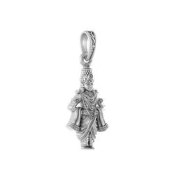 akshat sapphire Sterling Silver God Vitthal Pendant with Chain-picture-37
