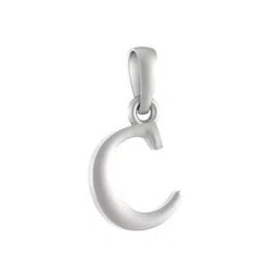 akshat sapphire Sterling Silver Name Alphabet Pendant-picture-26