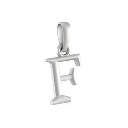 akshat sapphire Sterling Silver Name Alphabet Pendant with Chain-picture-22