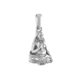 akshat sapphire Sterling Silver Raghavendra Swamy Pendant with Chain-picture-44