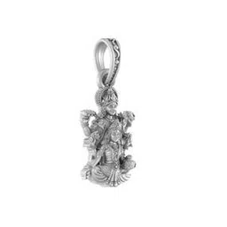 akshat sapphire Sterling Silver God Vishnu Laxmi Chain Pendant-picture-39