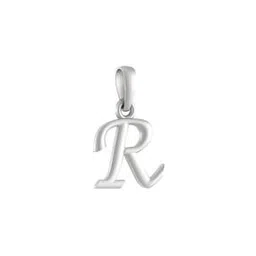 akshat sapphire Sterling Silver Alphabet Pendant with Chain-picture-29