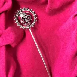 arte Sterling Silver Kempu-Studded Hair Pin-picture-48