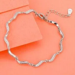 giva Sterling Silver Graceful Waves Bracelet-picture-30