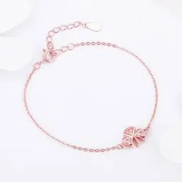 giva Sterling Silver Rose Gold-Plated Shamrock Bracelet-picture-15