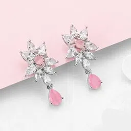 giva Sterling Silver Garland of Flowers Drop Earrings-picture-31