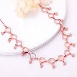 giva Sterling Silver Rose Gold-Plated Duchess Necklace-picture-35