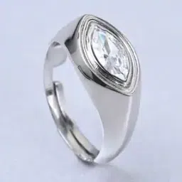 clara Sterling Silver American Diamond-Studded Band Ring-picture-17