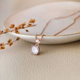 mannash Sterling Silver Rose Gold-Plated Pendant with Chain-picture-22